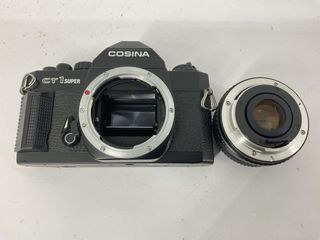 camara reflex cosina ct1 super + cosina 50mm 1:2 + vivitar 80-200 1:4