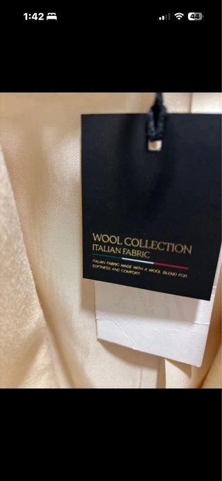 Abrigo Zara Beige Talla M