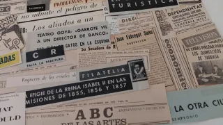 Lote 180 Recortes Tipografias Variadas antiguas