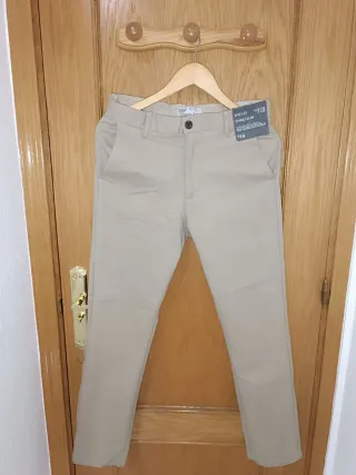 Pantalón Chino Slim Beige Talla 30