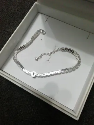 Pulsera Plata 925 Purkes con Zafiro Azul