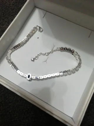 Pulsera Plata 925 Purkes con Zafiro Azul