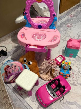 Lote Juguetes Niña Tocador Coche Muñeca