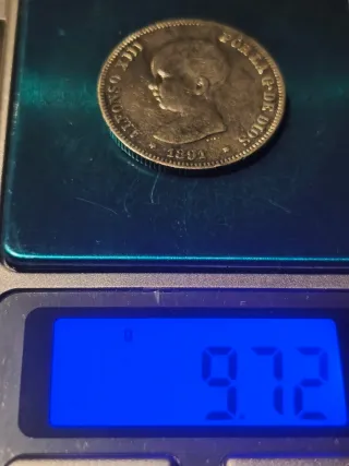 2 Pesetas Alfonso XIII 1891