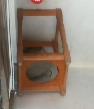 Mesa auxiliar madera 80cm