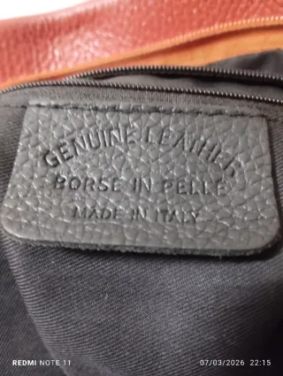Bolso piel auténtica diseño italiano