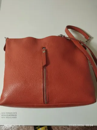 Bolso piel auténtica diseño italiano