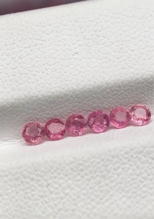 Zafiros Rosa Naturales 3mm