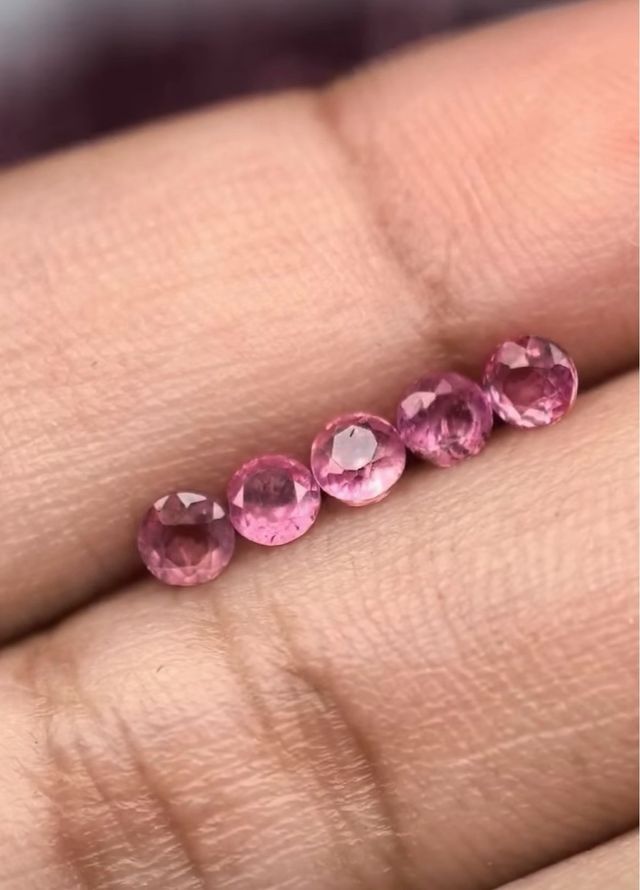 Zafiros Rosa Naturales 3mm