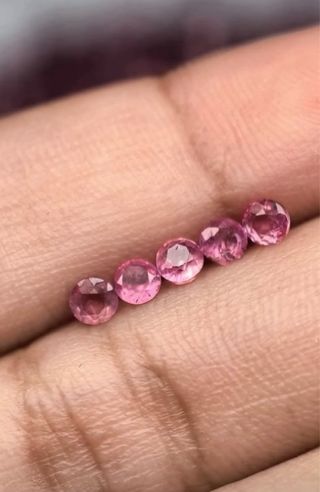 Zafiros Rosa Naturales 3mm