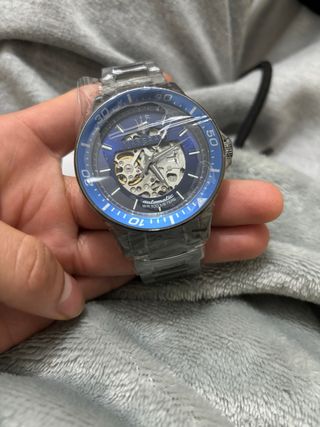 Reloj Maserati Automático Azul y Plateado