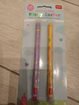 Set 2 Penne Gel Cancellabili Legami Pasqua