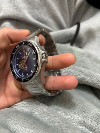 Reloj Maserati Automático Azul Plateado