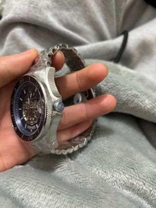 Reloj Maserati Automático Azul y Plateado