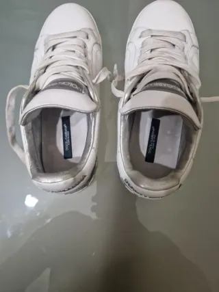 Scarpe Dolce & Gabbana bianche e argento Tg 38