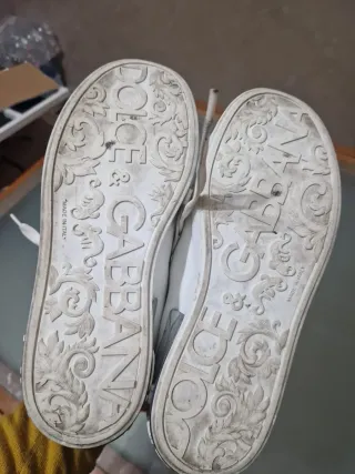 Scarpe Dolce & Gabbana bianche e argento Tg 38