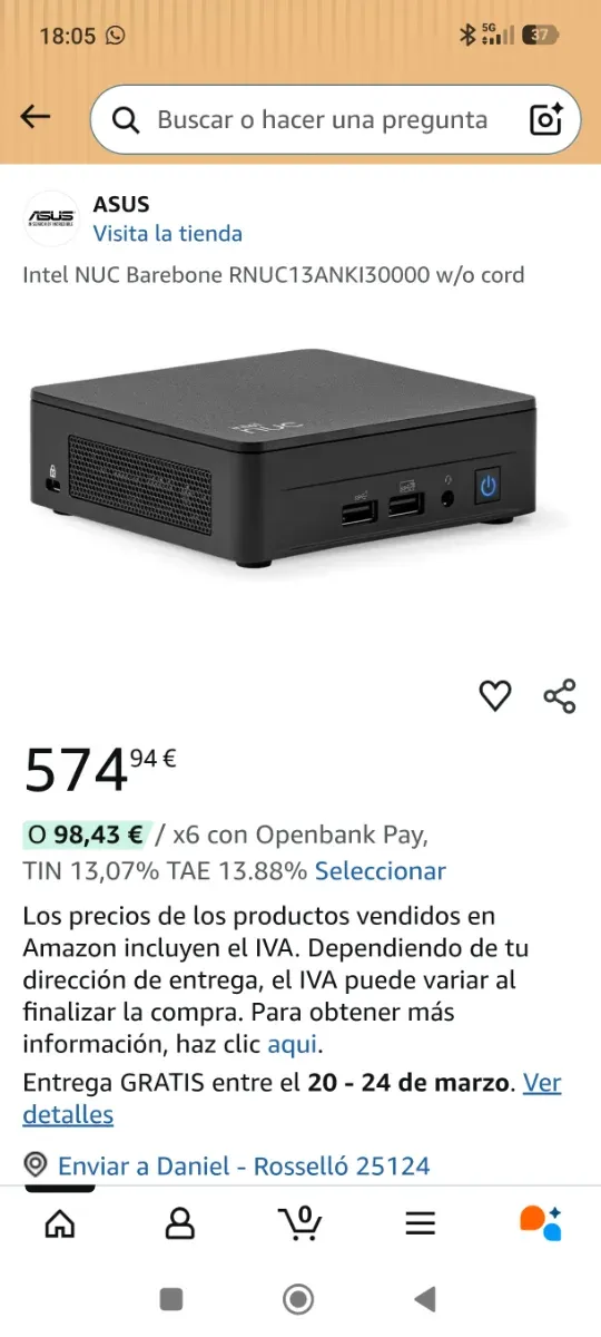 Intel NUC13ANK afbeelding 8