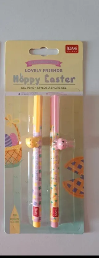 Set 2 Penne Gel Legami Hoppy Easter