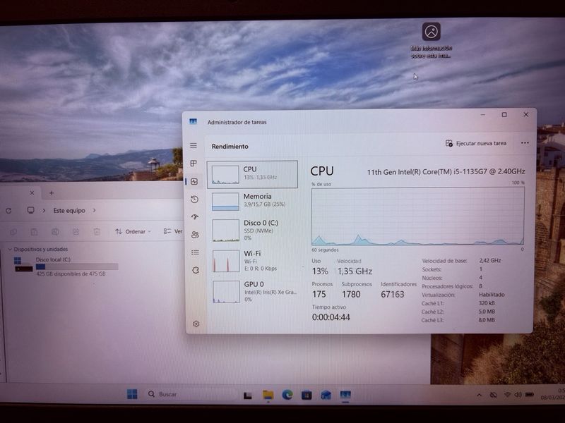 Portátil Lenovo Core i5 11th Gen 16G RAM 512GB SSD afbeelding 8