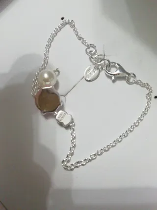 Pulsera Tous Plata Perla Rosa