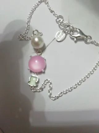 Pulsera Tous Plata Perla Rosa