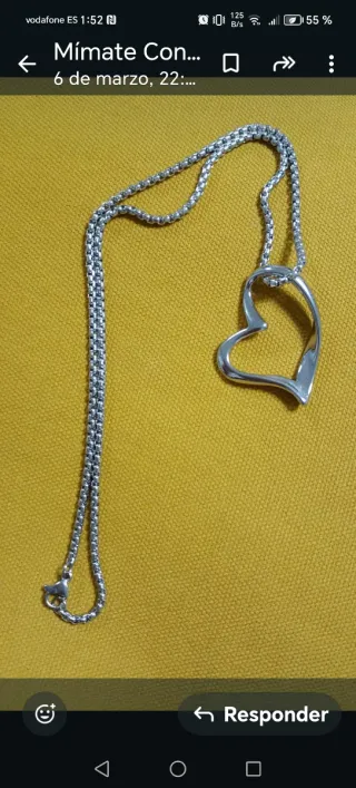 Colgante Corazón Plata