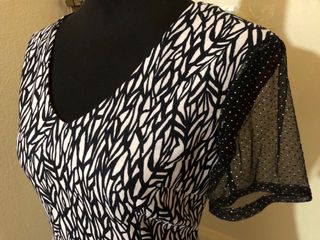 Vestido vintage artesanal blanco y negro