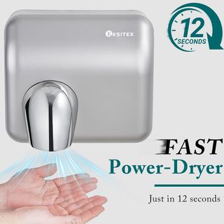 SECADOR DE MANOS ELECTRICO DE PARED SENSOR / ACERO