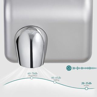 SECADOR DE MANOS ELECTRICO DE PARED SENSOR / ACERO