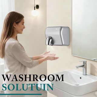 SECADOR DE MANOS ELECTRICO DE PARED SENSOR / ACERO