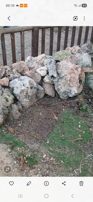 Piedras de caliza para jardín