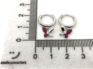 argollas plata 925mm con piedra con circonita