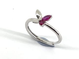 anillo plata 925mm con piedra con circonita