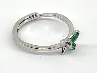 anillo plata 925mm con piedra con circonita