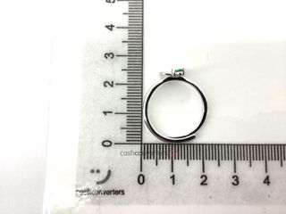 anillo plata 925mm con piedra con circonita