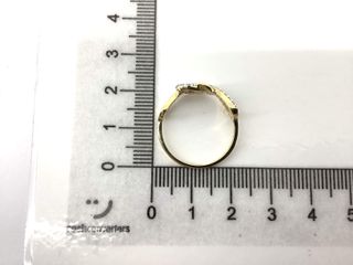 anillo oro 18k con piedra con circonita
