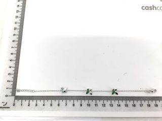 pulsera plata 925mm con piedra con circonita