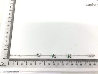 pulsera plata 925mm con piedra con circonita