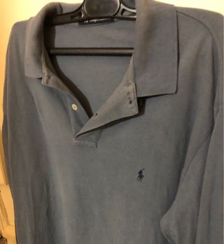 Polo Ralph Lauren manga larga azul