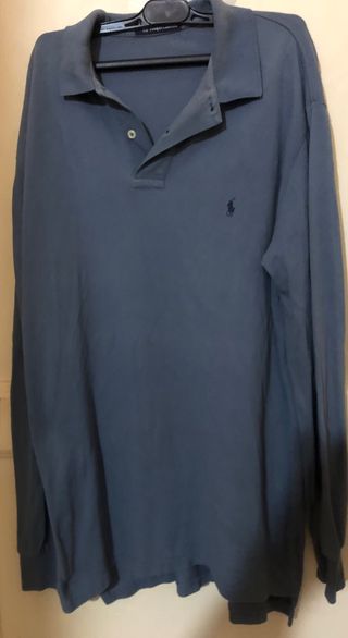 Polo Ralph Lauren manga larga azul