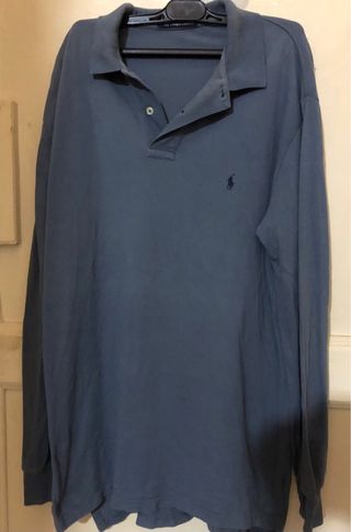 Polo Ralph Lauren manga larga azul