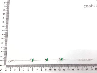 pulsera plata 925mm con piedra con circonita