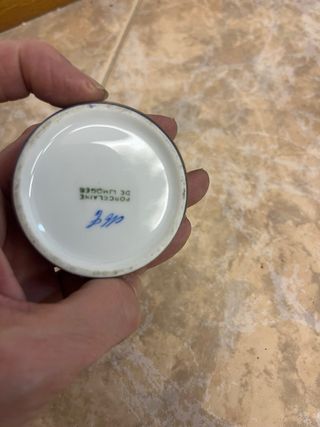 3 Cajitas de porcelana decoradas