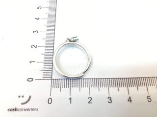 anillo plata 925mm con piedra con circonita t. 14 (17,2 mm)