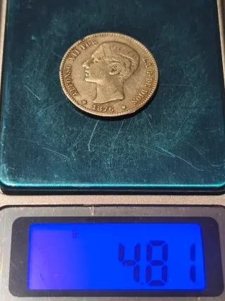 1 Peseta 1876 Alfonso XII