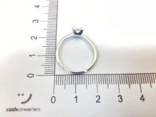 anillo plata 925mm con piedra con circonita t. 14 (17,2 mm)