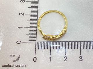 anillo oro 18k con piedra con circonita