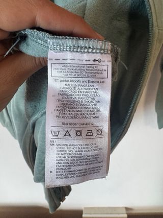 Sudadera Adidas 3-Stripes Cremallera Menta Talla L