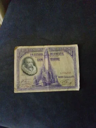 Lote 3 Billetes 100 Pesetas (1965, 1928, 1925)