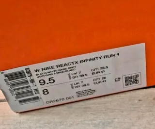 Nike reactx infinity 4 talla 41
